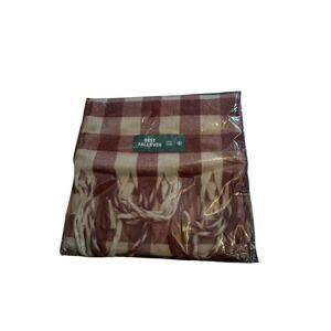 Starbucks Coffee Best Fall Ever Scarf Plaid X Uber Eats Winter Soft Wrap NEW